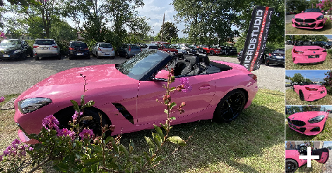 car Wrapping BMW Z4 M color Pink